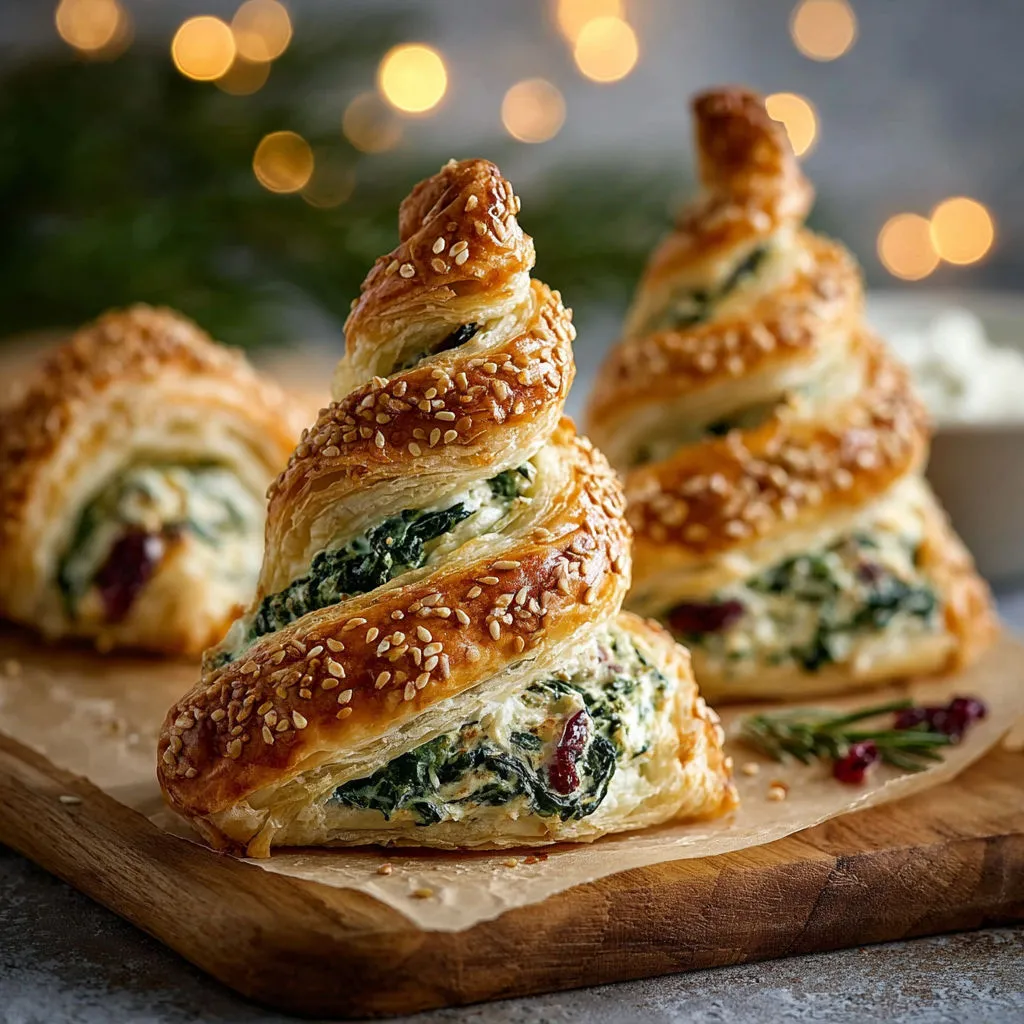 Savory Spinach Feta Cranberry Puff Pastry Recipe