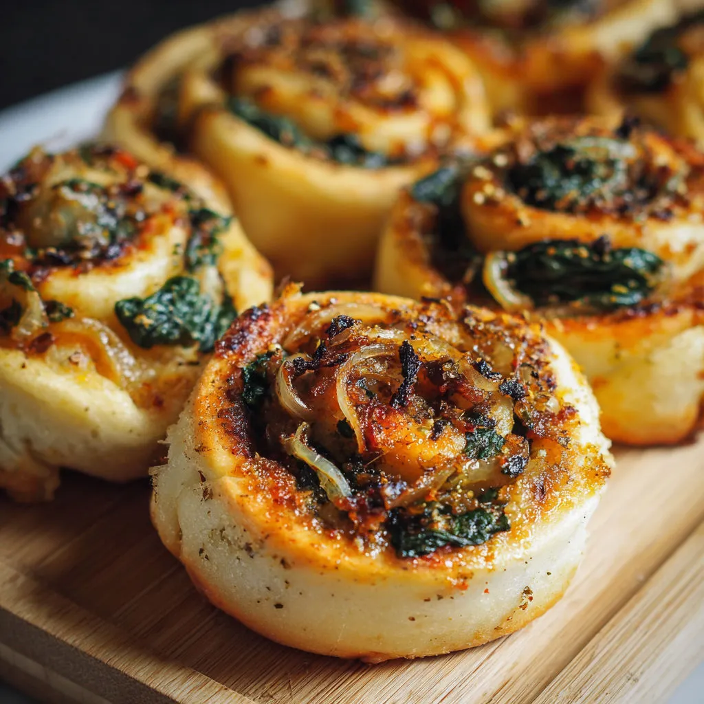 Savory Vegan Caramelized Onion Spinach Recipe
