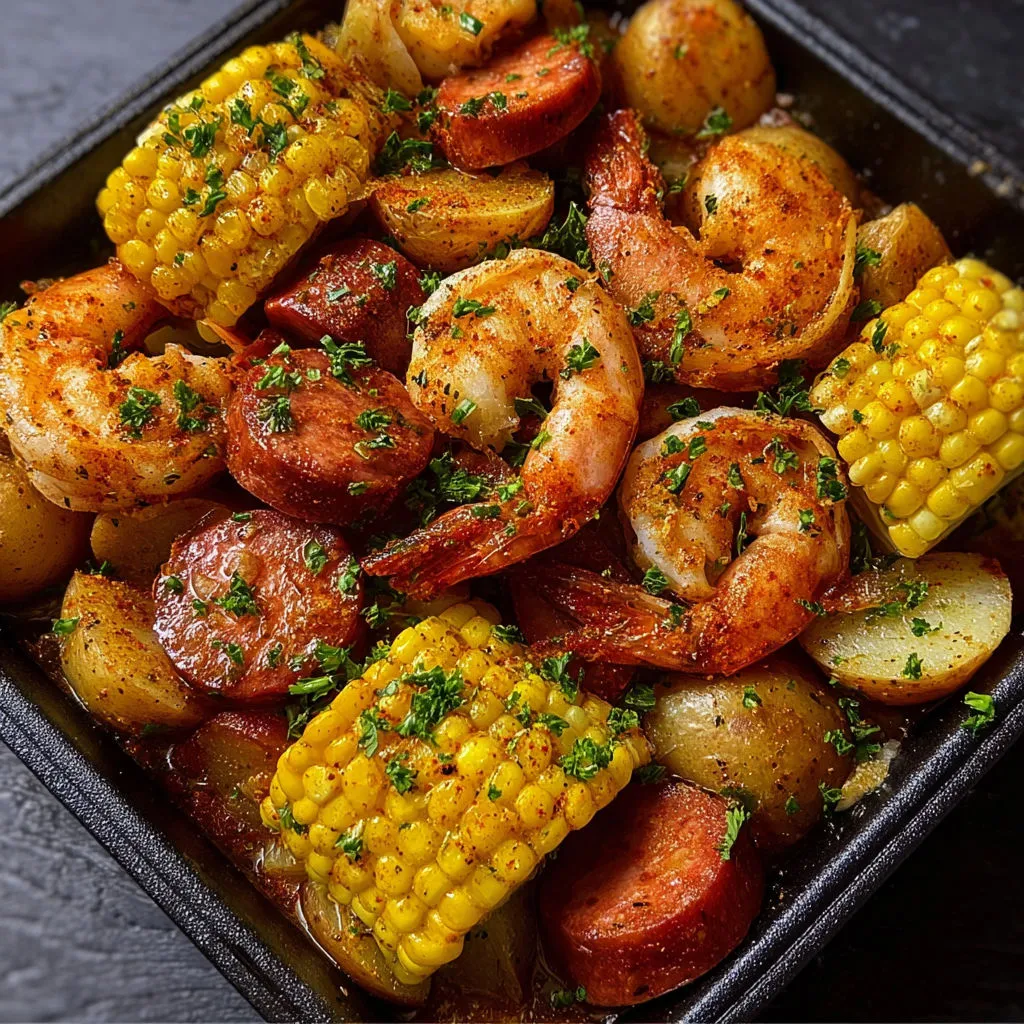 Spicy Cajun Shrimp Garlic Butter Boil