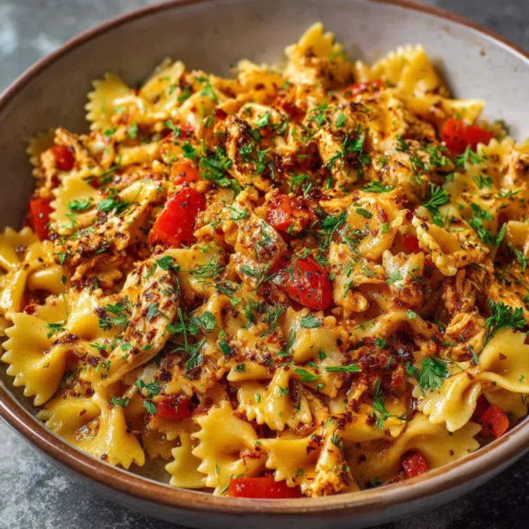 Spicy Turkish Pasta Recipe with Bell Pepper