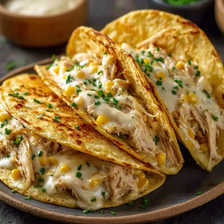 Spicy White Chicken Chili Tacos