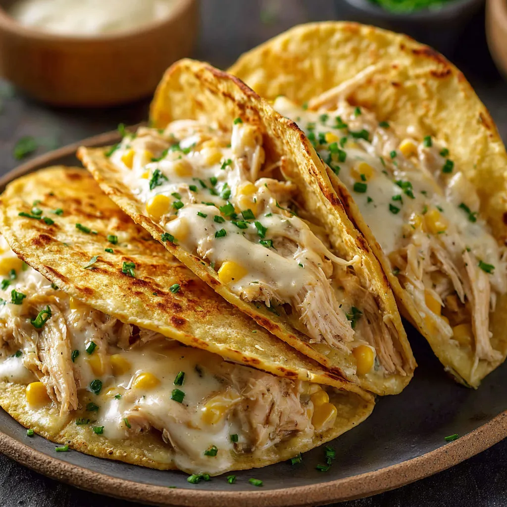 Spicy White Chicken Chili Tacos