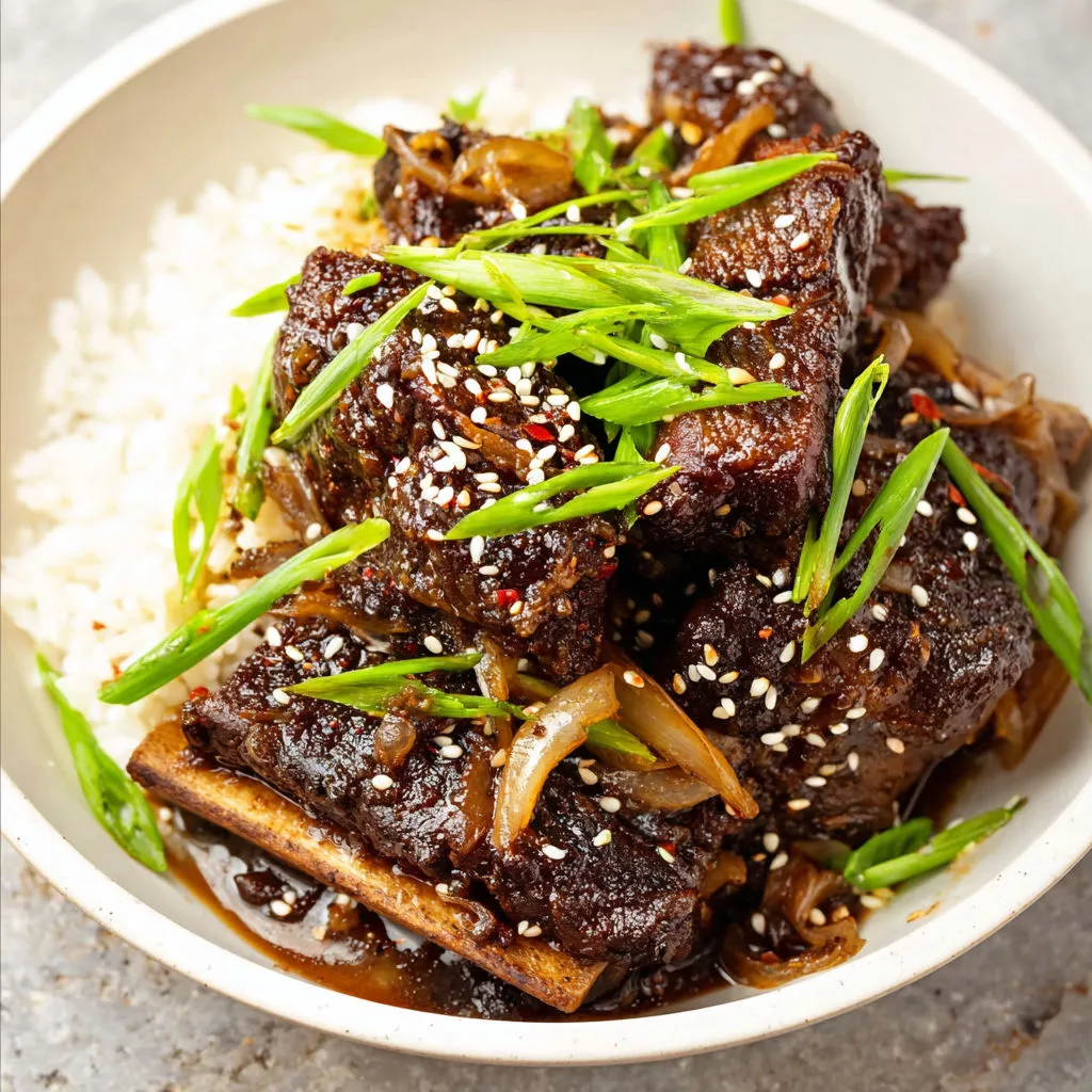 Tender Korean Braised Short Ribs Recipe