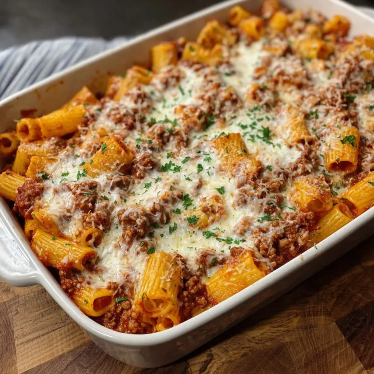 Ultimate Cheesy Baked Rigatoni Recipe