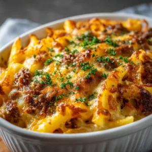 Ultimate Cheesy French Fry Casserole Bake