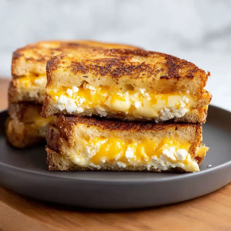 Ultimate Four Cheese Grilled Cheese Sandwich