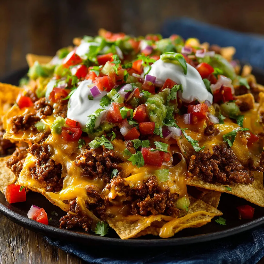 Ultimate Loaded Beef Nachos Recipe