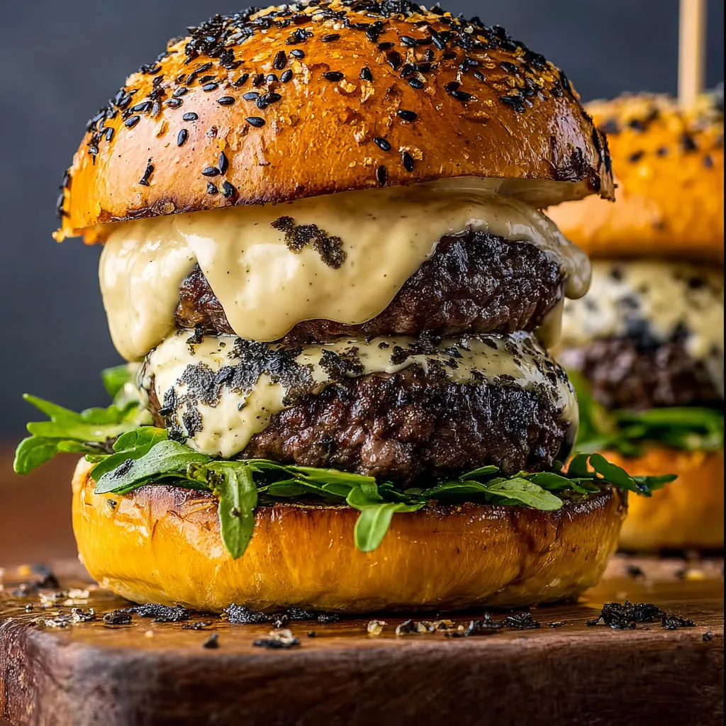Umami Black Garlic Truffle Gouda Burger