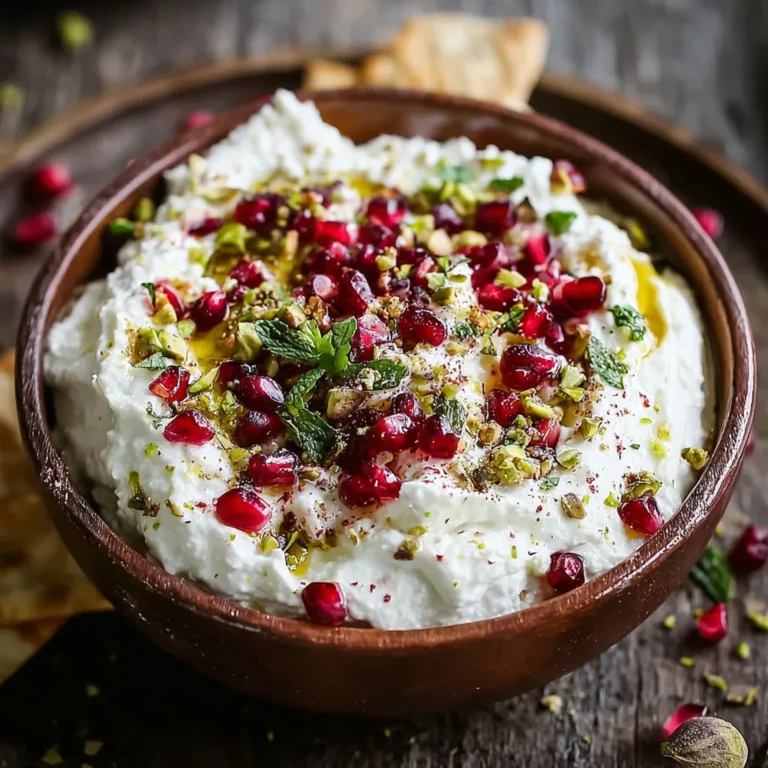 Whipped Feta with Pomegranate and Pistachio Recipe
