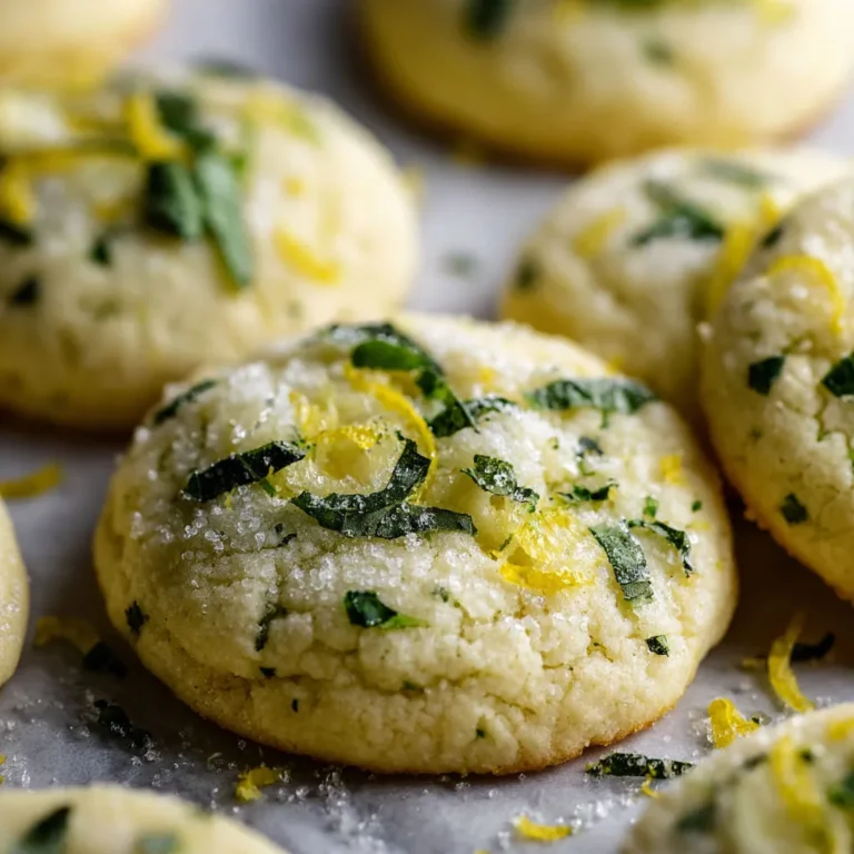 Zesty Lemon Basil Sugar Cookies Recipe