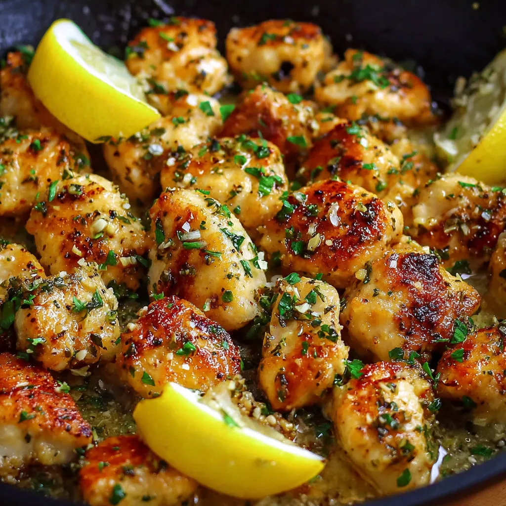 Zesty Lemon Garlic Chicken Bites